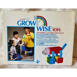 Amway Grow Wise Ed Toy Top Express Construction Set II build pattern Stem blocks